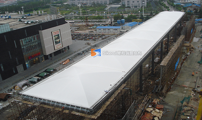 南京萬達(dá)LED天幕膜結(jié)構(gòu)項(xiàng)目