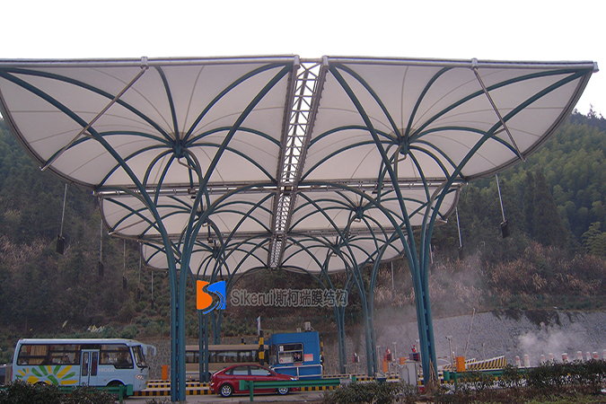 湯口收費站膜結(jié)構(gòu)項目