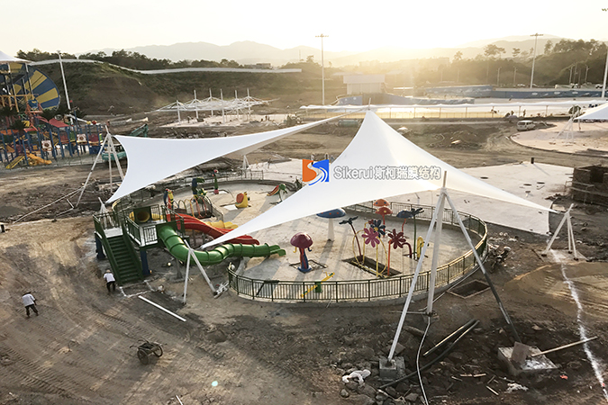 江西贛州水上樂園張拉膜項目(1)